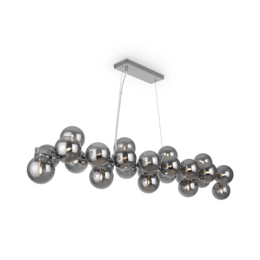 MAYTONI DALLAS 25L Colgante Lineal Cromo-Smoky