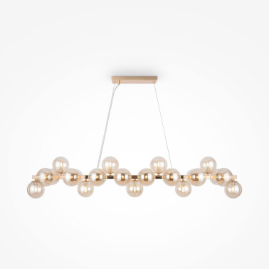 MAYTONI DALLAS 25L Colgante Lineal Oro-Ámbar