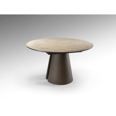 SCHULLER SAMARA Mesa Comedor Travertino-Marrón