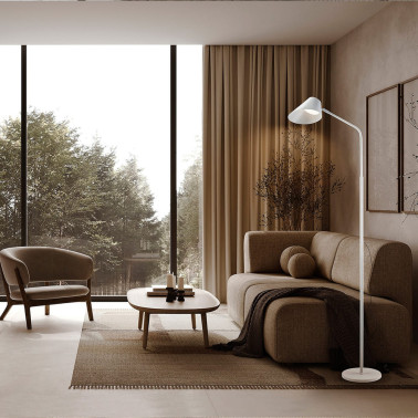 SCHULLER ESINO Pie de Salón Blanco con Mando