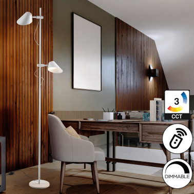 SCHULLER ESINO Pie de Salón 2L Blanco con Mando