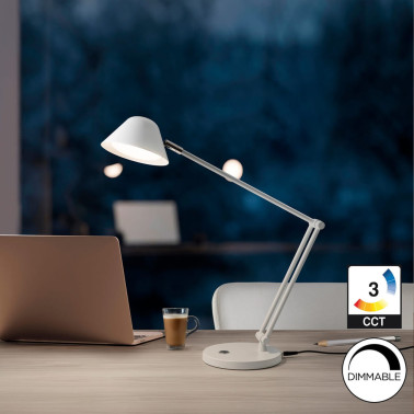 SCHULLER TAROS Flexo de Escritorio Blanco