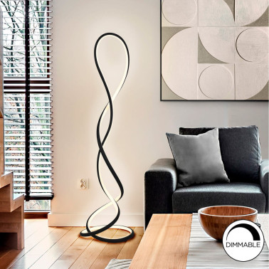 SCHULLER EVANIA Pie de Salón LED Negro Dimable