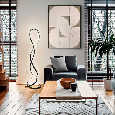 SCHULLER EVANIA Pie de Salón LED Negro Dimable