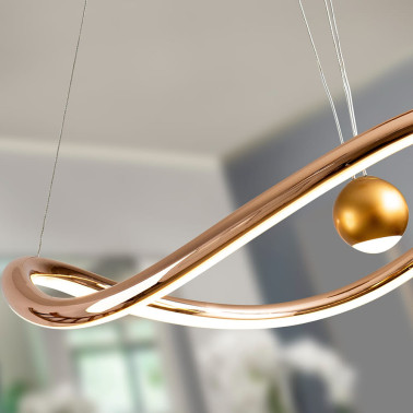 SCHULLER ROMINA Colgante Dorado Brillo TUYA + Mando