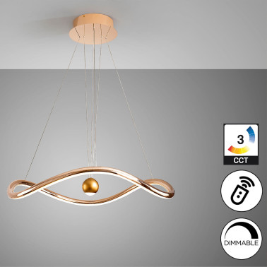 SCHULLER ROMINA Colgante Dorado Brillo TUYA + Mando