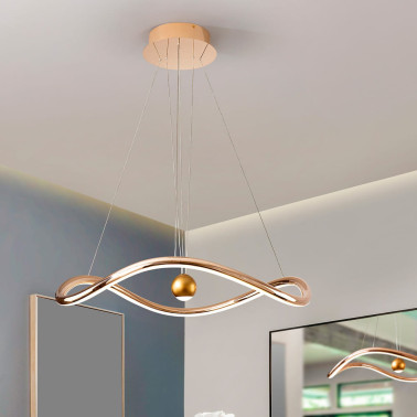 SCHULLER ROMINA Colgante Dorado Brillo TUYA + Mando