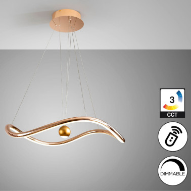 SCHULLER ROMINA Colgante Dorado Brillo TUYA + Mando