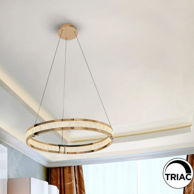 SCHULLER LORIAN Colgante 1 Aro Dorado Brillo