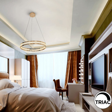 SCHULLER LORIAN Colgante 1 Aro Dorado Brillo