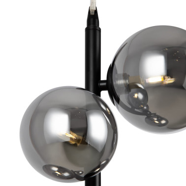 MAYTONI DALLAS 6L Colgante Vertical Negro-Smoky