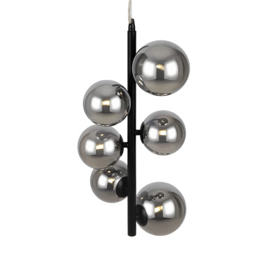 MAYTONI DALLAS 6L Colgante Vertical Negro-Smoky