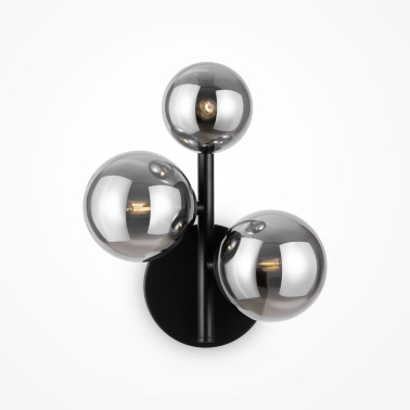 MAYTONI DALLAS 3L Aplique Negro-Smoky