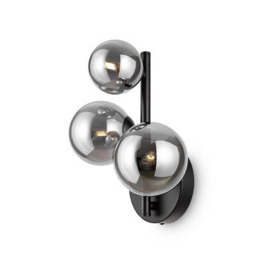 MAYTONI DALLAS 3L Aplique Negro-Smoky