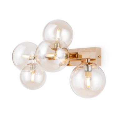 MAYTONI DALLAS 5L Aplique Oro-Ámbar