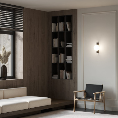 MAYTONI AVANT-GARDE Aplique de Esfera Negro
