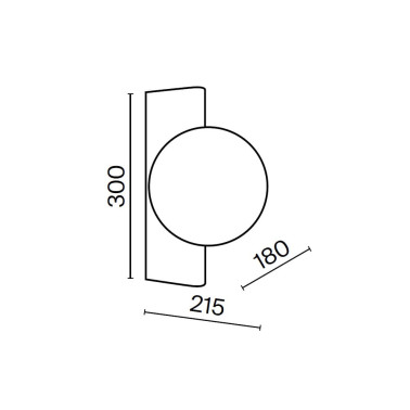 MAYTONI AVANT-GARDE Aplique de Esfera Latón