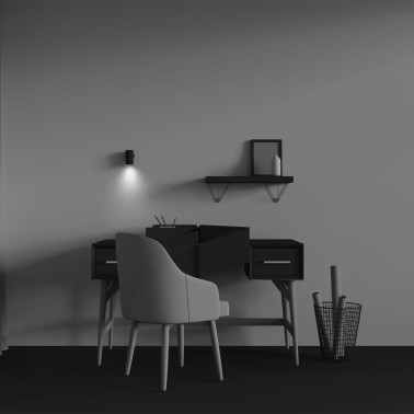 MAYTONI CALIPSO Aplique de Pared Negro GU10