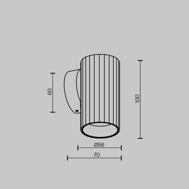 MAYTONI CALIPSO Aplique de Pared Latón GU10