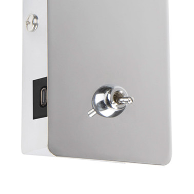FARO JULIET USB C Aplique Lector Cromo