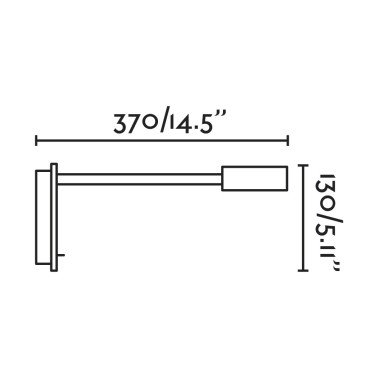 FARO JULIET USB C Aplique Lector Cromo