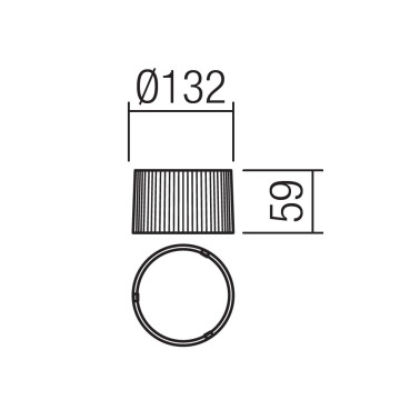 REDO ELFIC Difusor de Policarbonato Satinado