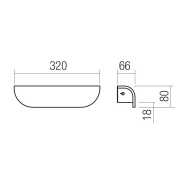 REDO LID Aplique de Hormigón Marfil IP65