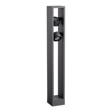 REDO XROCK H80 Baliza con Proyectores Gris Oscuro 2x9W IP65