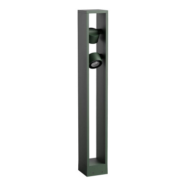 REDO XROCK H80 Baliza con Proyectores Verde Oscuro 2x9W IP65