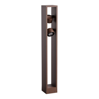 REDO XROCK H80 Baliza con Proyectores Corten 2x9W IP65