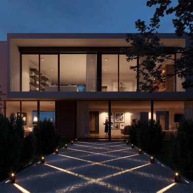 REDO IZAR Aplique-Baliza 3,5º IP65 Corten