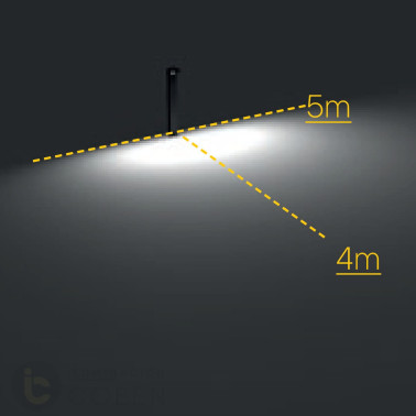 REDO CAPE Baliza Asimétrica 20ºx90º Gris Oscuro 13W