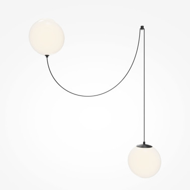 MAYTONI TWINS Colgante-Aplique de 2 Esferas Cristal