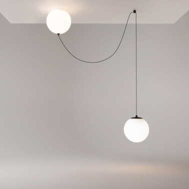 MAYTONI TWINS Colgante-Aplique de 2 Esferas Cristal