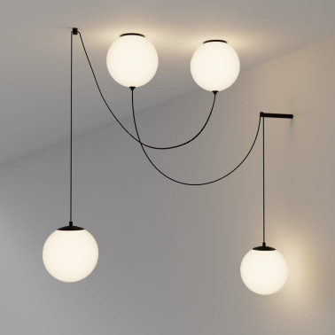 MAYTONI TWINS Colgante-Aplique de 2 Esferas Cristal