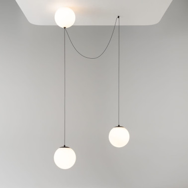 MAYTONI TWINS Colgante-Aplique de 3 Esferas Cristal