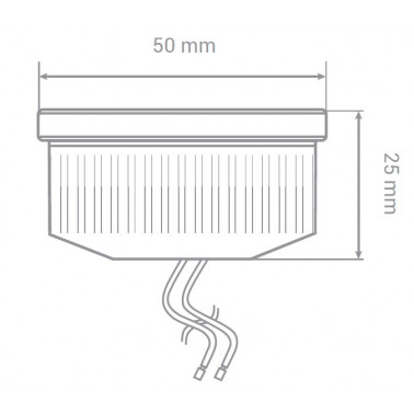 LIGHTED Módulo LED GU10 6,5W 120º 2700K