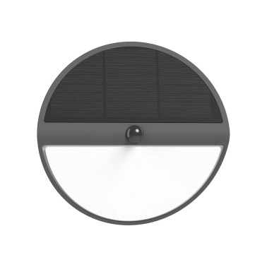 LIGHTED REDONDO Aplique Solar IP54 con Sensor PIR