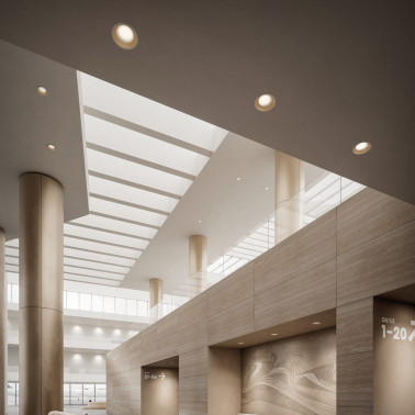 LOMBARDO POP FLAT 150 Empotrable Blanco-Plata