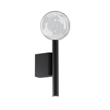 REDO BOLLA LED Aplique Negro
