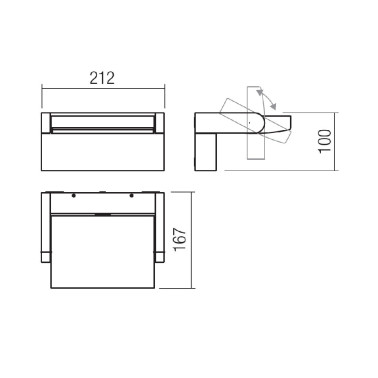 REDO FLIP 20W Aplique Basculante Corten