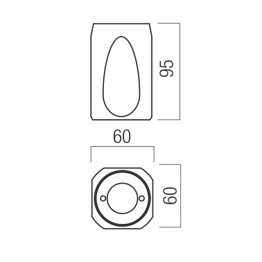 REDO CRISP LED 95 Plafón Blanco CCT