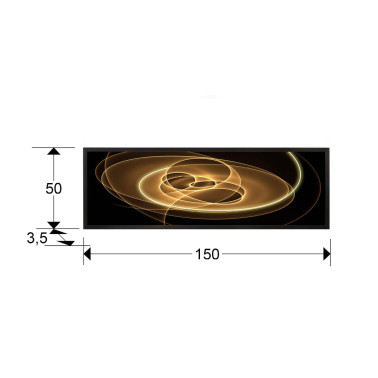 SCHULLER TRAZADOS Cuadro con Luz LED 150x50