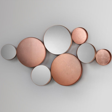 SCHULLER MALMO Espejo Oro Rosa 165x90