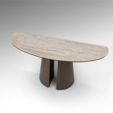 SCHULLER SAMARA Consola Travertino-Marrón