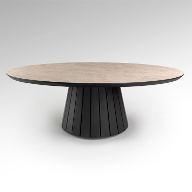 SCHULLER KORIA Mesa de Centro Piedra-Negro