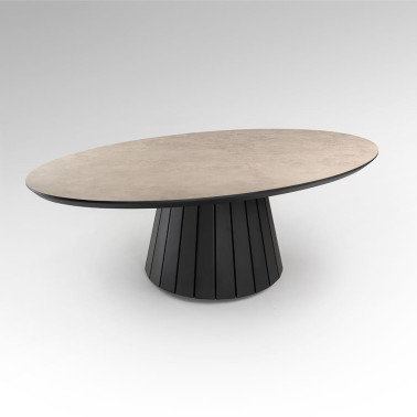 SCHULLER KORIA Mesa de Centro Piedra-Negro