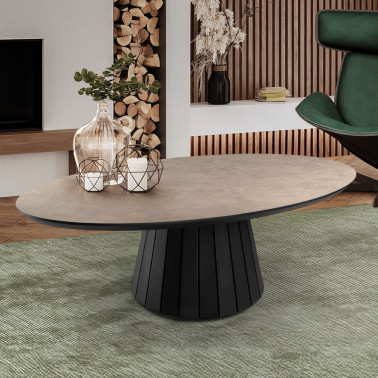 SCHULLER KORIA Mesa de Centro Piedra-Negro