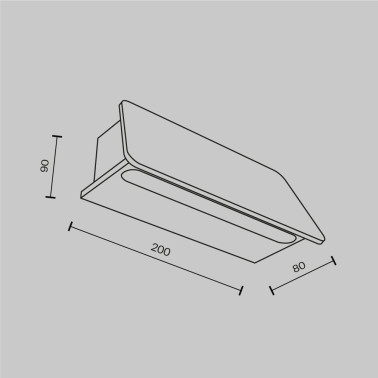 MAYTONI TRUPP 6W Aplique de Pared Grafito IP54