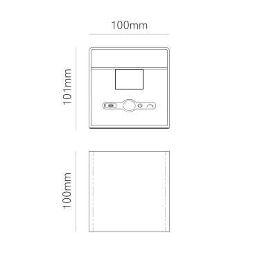 BENEITO FAURE LEK Sensor Aplique con Batería Blanco